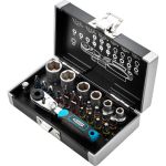 Набор бит и торцевых головок 1/4", магнитный адаптер GROSS 11361 (артикул 13946235) – фото 1