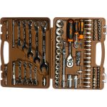 Набор инструментов для автомобиля с 12-гр. головками 1/2"DR и 1/4"DR, 82 предмета Ombra OMT82S12 (артикул 15087649) – фото 1