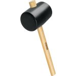 Резиновая черная киянка с деревянной ручкой 1130г STAYER STANDARD 20505-100 (артикул 15595615) – фото 1