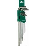 Комплект угловых шестигранников EXTRA LONG Jonnesway H02SM109SL (артикул 13938681) – фото 1