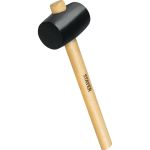 Резиновая черная киянка с деревянной ручкой 225г STAYER STANDARD 20505-40 (артикул 15595617) – фото 1