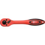 Рукоятка с храповым механизмом INTERTOOL на 72 зуба 1/2 изогнутая Cr-v, Professional HT-2109 (артикул 16271178) – фото 1