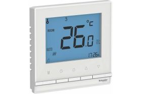 Терморегулятор с датчиком Schneider Electric AtlasDesign Белый от +5 до +35C, 16A ATN000138 (артикул 18120841) – фото 1
