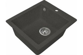 Кухонная мойка GreenStone GRS-17 цвет: черный GRS-17-308 (артикул 17989999) – фото 1