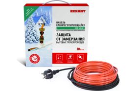 Комплект нагревательного саморегулирующегося кабеля REXANT пищевой 10HTM2-CT 51-0601 (артикул 15599116) – фото 1