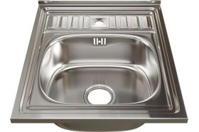 Мойка mixline 60х50х18 см, 0.8, выпуск 3 1/2, с сифоном 527975 (артикул 16615892) – фото 1