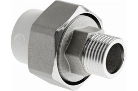 Комбинированная муфта SLT AQUA разъемная, НР 25х3/4 мм, американка SLTFM6252 (артикул 19764700) – фото 1