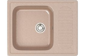 Кухонная мойка GLANZ цвет: песочный J-015-34 (артикул 17859223) – фото 1