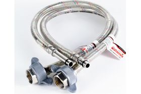 Подводка к смесителю PROFACTOR LUXE с полимерным покрытием, 1/2 х М10, пара, 100 см PF WFH 525.100 (артикул 20430412) – фото 1
