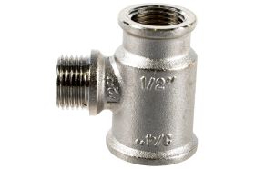 Тройник VALTEC с переходом на наружную резьбу, 3/4х1/2х1/2 вн.-нар.-вн. VTr.132.RN.050404 (артикул 16007702) – фото 1