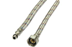 Подводка для смесителей СТМ сталь 1/2xM10x60 см., короткий штуцер CWFSS060 (артикул 17843146) – фото 1