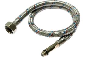 Подводка для смесителей СТМ сталь, 1/2xM10x30 см., длинный штуцер CWFLS030 (артикул 17842546) – фото 1