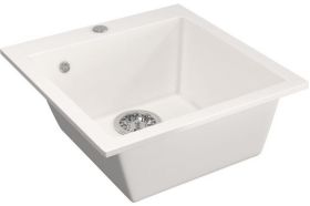 Мойка mixline ML-GM14 белая, 331, 495х420х190 мм 525099 (артикул 16616780) – фото 1