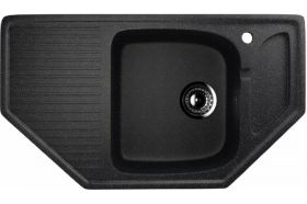 Кухонная мойка GreenStone GRS-10 цвет: черный GRS-10-308 (артикул 17989639) – фото 1