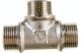 Тройник равный MM (3/4") Valtec VTr.131.N.0005 62031 (артикул 15508295) – фото 1