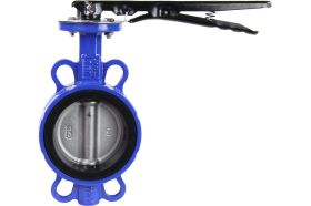 Затвор дисковый поворотный DN.ru WCB-316L-EPDM Ду100 Ру16, углеродистая сталь, уплотнение - EPDM, с ручкой 12072133894 (артикул 18080707) – фото 1