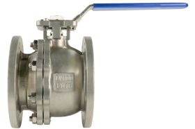 Шаровый кран DN.ru КШФП.316.200 Ду100 Ру16 с ISO-фланцем и рукояткой D160-04810 (артикул 18080413) – фото 1