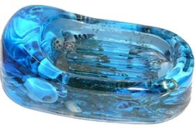Большая мыльница Delphinium А8753 В6 синий 106004 (артикул 16285786) – фото 1