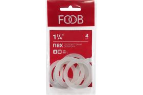 Набор прокладок ПВХ со свойствами силикона FOOB 1 1/4 , 4 шт. F20.62.4 00-00002559 (артикул 21298972) – фото 1