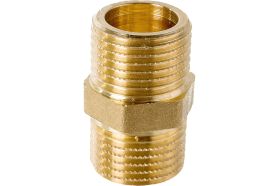 Удлиненный ниппель 1/2 латунный Uni-Fitt 601G2200 (артикул 15615176) – фото 1