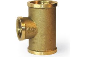Тройник LEXLINE 3/4-1/2-3/4 вн/вн/вн., латунь, 20-15-20 Украина 511771 (артикул 16620020) – фото 1