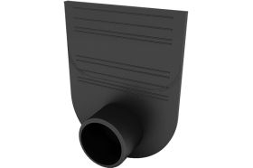 Заглушка-переходник для лотков пластиковых Ecoteck Стандарт 100.125 и 100.175 черный ДИ 01405000 (артикул 16479777) – фото 1