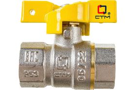 Шаровой кран для газа СТМ ГАЗ 1/2"", г/г, бабочка CGFFB012 (артикул 16199066) – фото 1