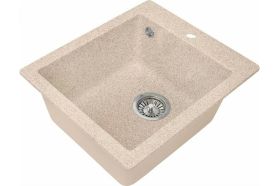 Кухонная мойка GreenStone GRS-17 цвет: песочный GRS-17-302 (артикул 17990089) – фото 1
