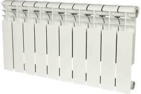 Биметаллический радиатор ROMMER Profi BM 350 BI350-80-80-130 10 секций RAL9016 86632 (артикул 15836518) – фото 1