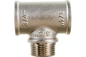 Тройник с переходом на наружную резьбу VALTEC 3/4 вн.-нар.-вн. VTr.132.N.0005 (артикул 16007318) – фото 1