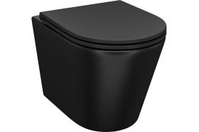 Подвесной унитаз IDDIS Calipso безободковый, чёрный матовый CALR3BMi25 (артикул 20820885) – фото 1
