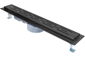 Трап линейный с металлической решеткой, черный MPF d40/50, 550 мм ИС.110500 (артикул 18875166) – фото 1