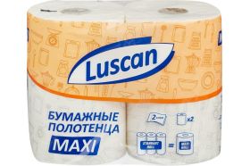 Бумажные полотенца Luscan Maxi 2-слойные, белые, 2 рулона по 35 метров 880887 (артикул 18485234) – фото 1
