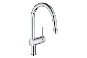 Смеситель для мойки Grohe Minta однорычажный, с выдвижным изливом 32321002 (артикул 16253141) – фото 1