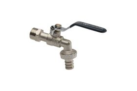 Шаровой кран AQUALINK водоразборный, под шланг, 1/2 W h ручка 1323 (артикул 17359560) – фото 1