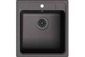 Мойка EWIGSTEIN Elegant 50 кварц, 1-чаша, 518х478 мм, черный E- 50 черный (артикул 16220295) – фото 1