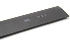 Термоусаживаемая трубка IEK ТТУ ТУТнг, 16/8, длина 100м, черный, ИЭК UDRS-D16-100-K02 (артикул 15166778) – фото 1