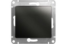 1-клавишный механизм переключателя Schneider Electric скрытой проводки Glossa 10А IP20 6а 10AX антрацит GSL000761 (артикул 18126583) – фото 1