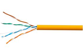 Кабель SkyNet Premium UTP-LSZH 4x2x0,51, медный FLUKE TEST, кат.5e, однож., 100 м, box, оранжевый, CSP-UTP-LSZH-4-CU/100 (артикул 15932890) – фото 1