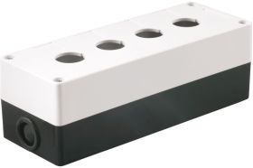 Корпус IEK, КП 104, 4-местный, белый, для кнопок ИЭК, BKP10-4-K01 (артикул 15164602) – фото 1
