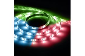 Cветодиодная LED лента 60SMD(5050)/м, 14.4Вт/м, 5м, IP65, 12V, RGB Feron LS607 27651 (артикул 15594231) – фото 1