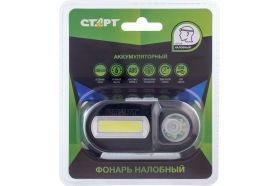 Налобный светодиодный фонарь СТАРТ с прочным износостойким корпусом LOE 501-C1 Black (артикул 21628912) – фото 1