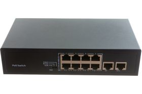 10 портовый POE Ethernet коммутатор Tantos TSn-8P10V (артикул 16421064) – фото 1