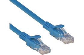 Патч-корд ExeGate UTP-RJ45-RJ45-5e-0,3M-LSZH-BL, UTP, cat.5e, 0.3м, синий 286371 (артикул 17618556) – фото 1