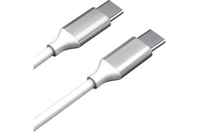 Дата-кабель AKAI Type C- Type С , 1м, 2,1А, TPE , белый CE-468W (артикул 21357496) – фото 1