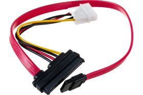 Кабель Cablexpert Combo SATA molex+SATA/SATA 15pin+7pin интерфейсного кабеля-35см, питания-15см CC-SATA-C1 (артикул 19560330) – фото 1