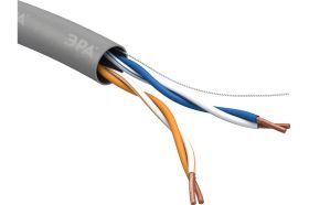 Кабель витая пара ЭРА U/UTP 2x2x24AWG Cat5e, CCA, PVC, 305м, SIMPLE 2/30 Б0044433 (артикул 16133164) – фото 1
