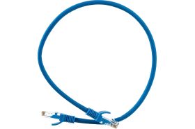 Патч-корд ExeGate UTP-RJ45-RJ45-5e-0,5M-LSZH-BL, UTP, cat.5e, 0.5м, синий 286380 (артикул 17619300) – фото 1