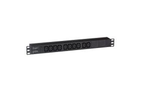 Блок розеток ExeGate ServerPro PDU-19H003 Al-10C13-C14, 19, 1U, алюминий, 10 IEC 320 C13, С14 280861 (артикул 17618652) – фото 1