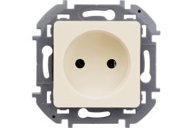 Розетка Legrand 2К - 16 А - 250 В - INSPIRIA - слоновая кость 673711 (артикул 20964603) – фото 1